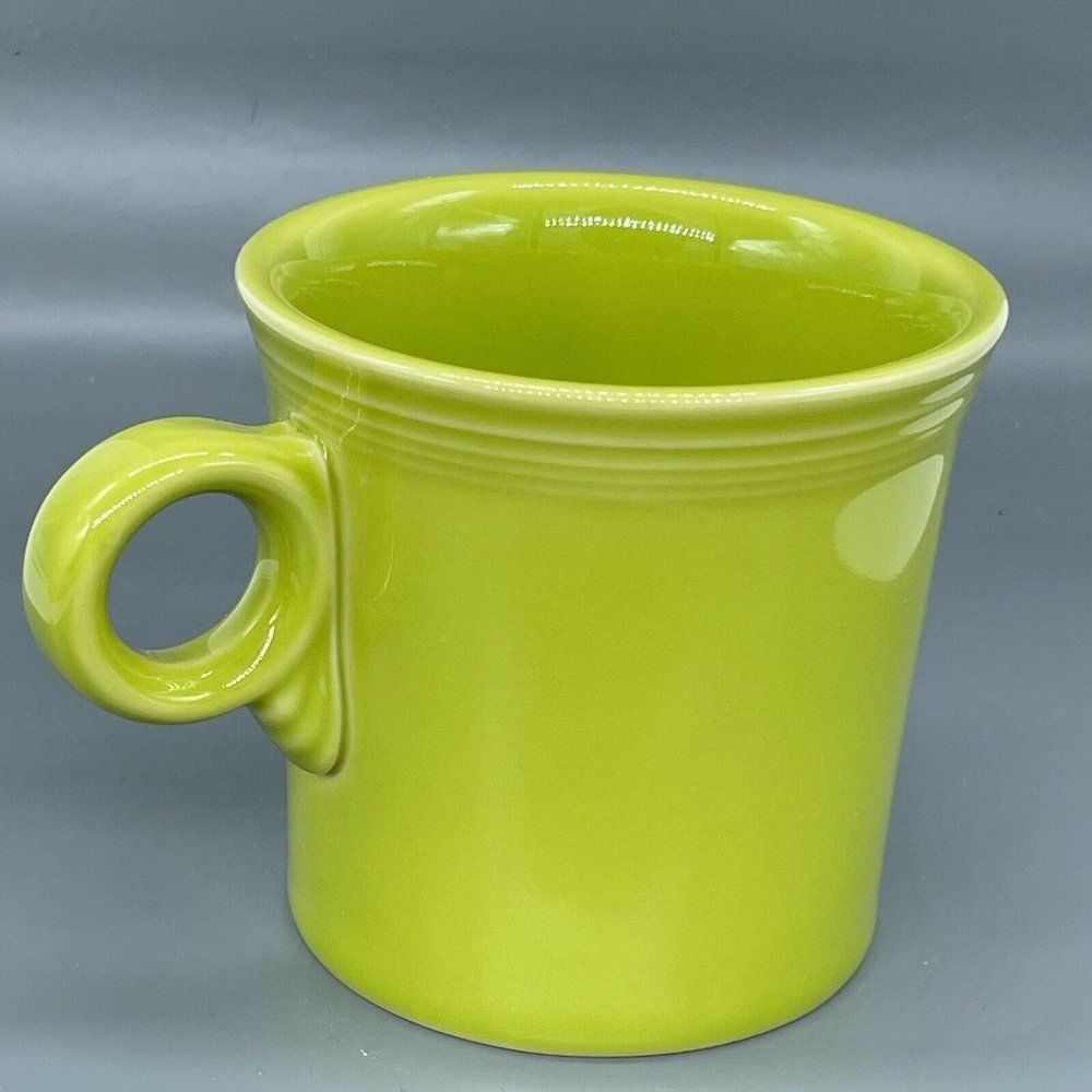 Fiesta HLC Fiestaware Cup Mug Tom & Jerry O Ring Handle Lemongrass Lime Green - Picture 9 of 11